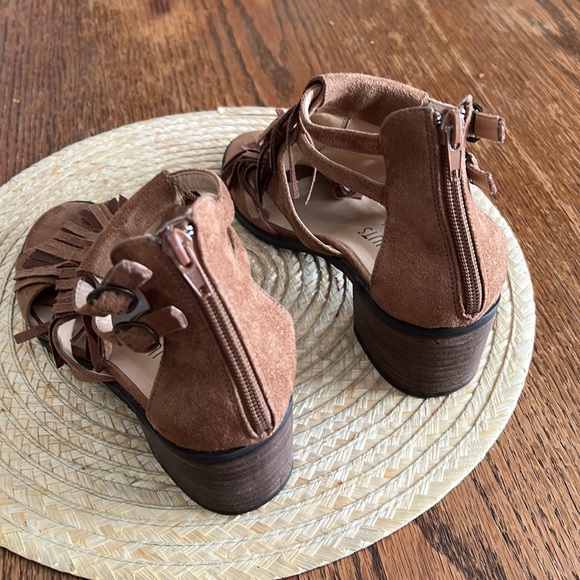 Coconuts Matisse Tassel Fringe Open Toe Block Heel Sandals Size 6.5 - Picture 4 of 14